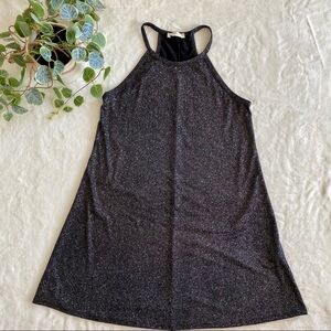 Pinc black and silver flowy dress
